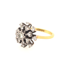 Pre Owned 18ct Diamond Cluster Ring ZV865